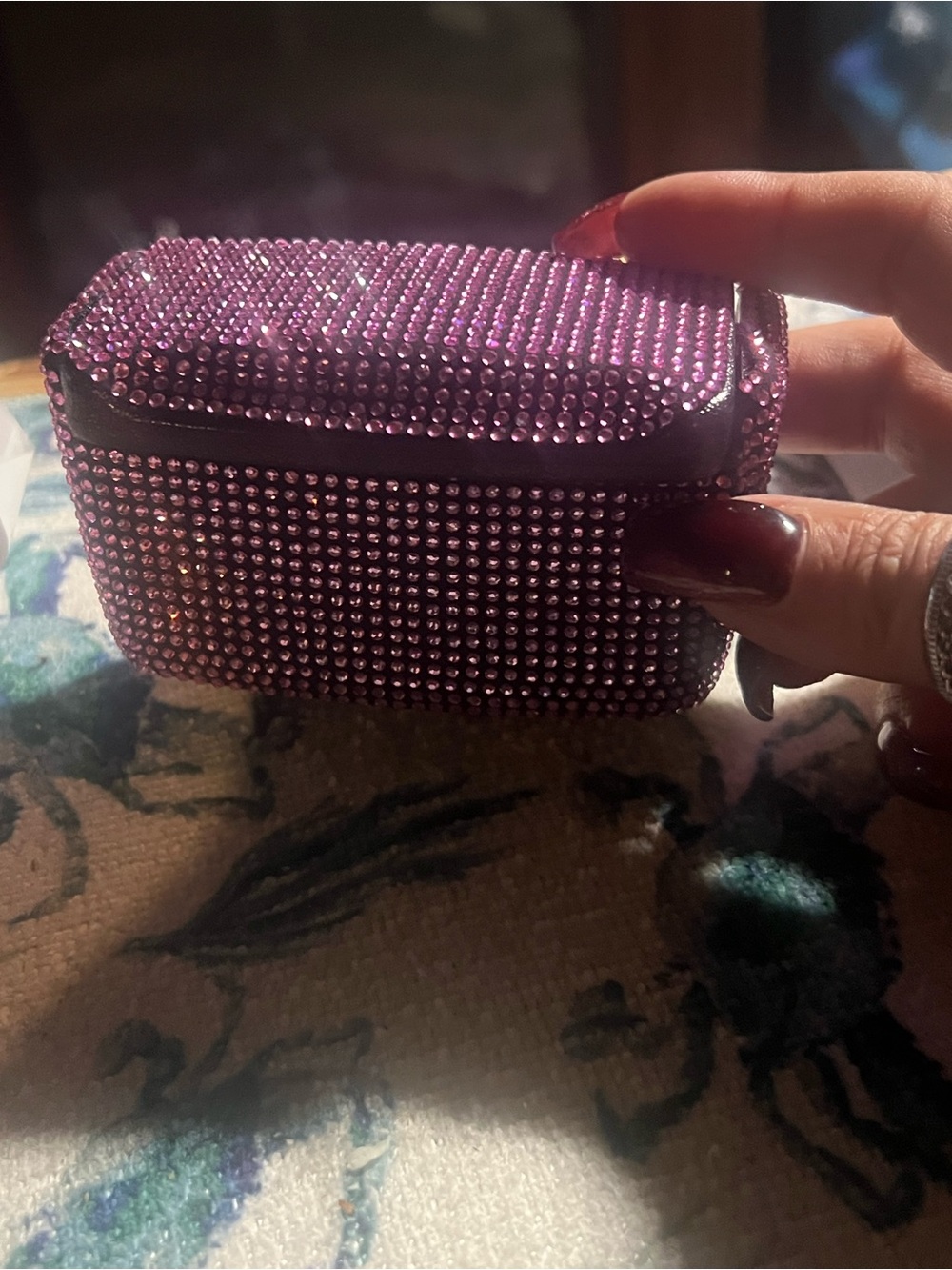 Sparkle Rhinestone ash tray - Pink